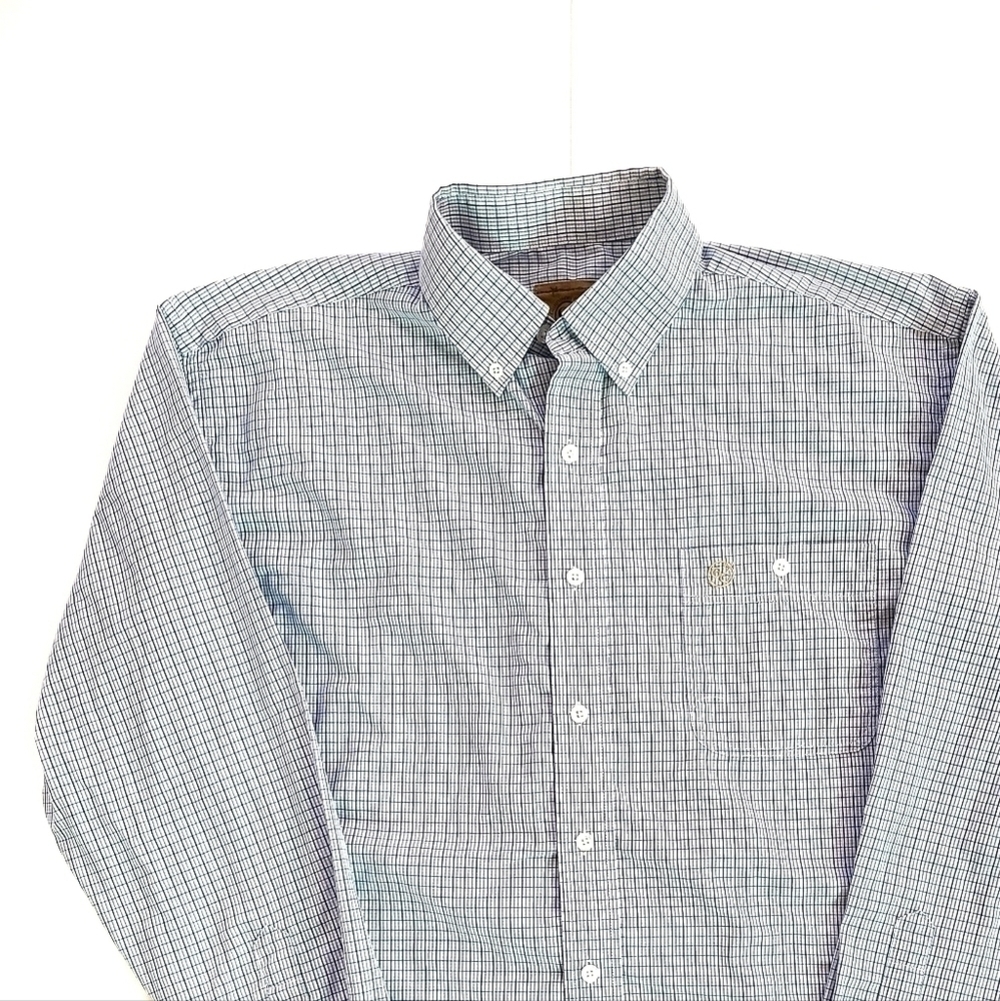 𝅺gunnison Creek Blue Plaid Button-Up Shirt - Picture 2 of 7
